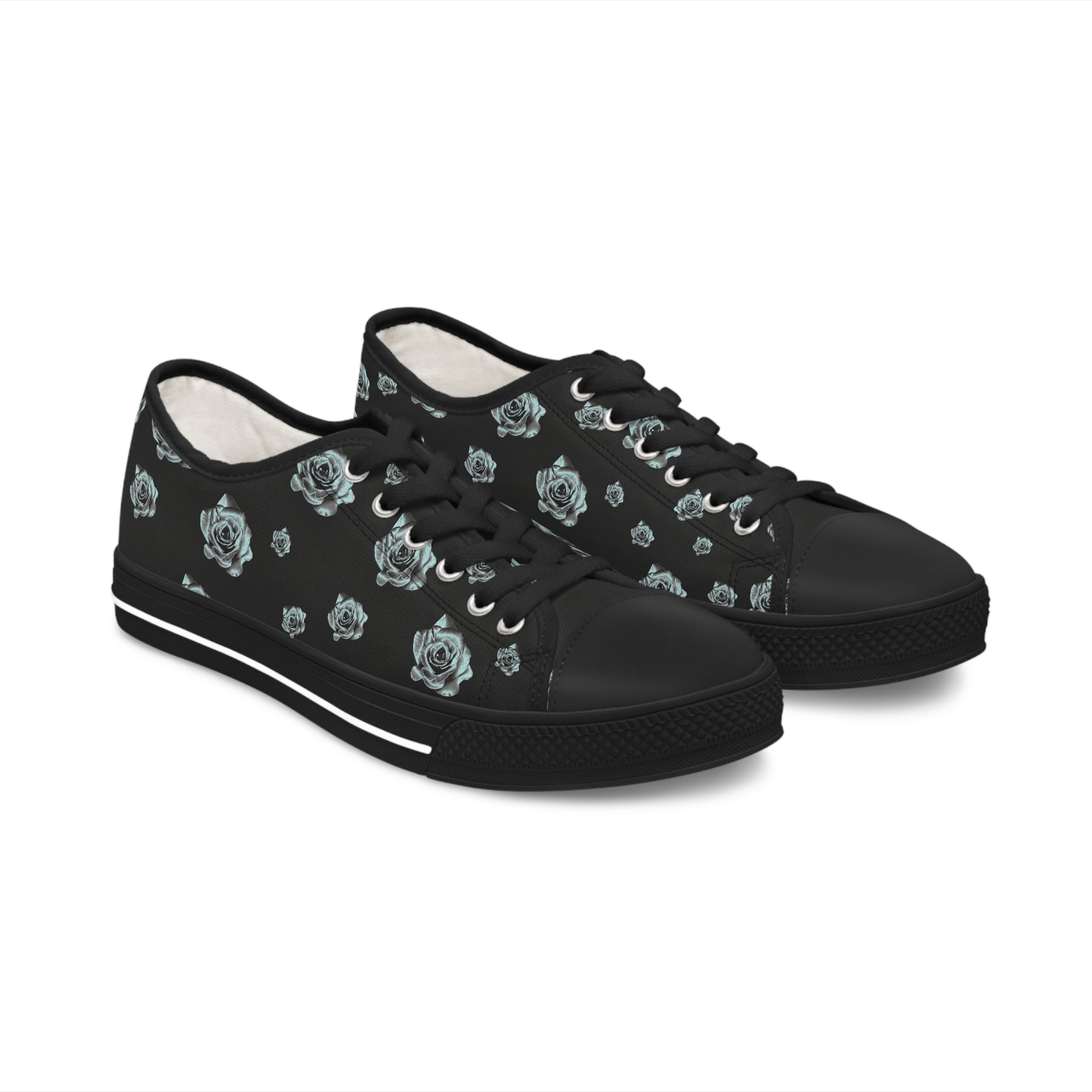 Silver Rose Women's Low Top Sneakers