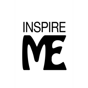 Black on white poster print saying INSPIRE ME